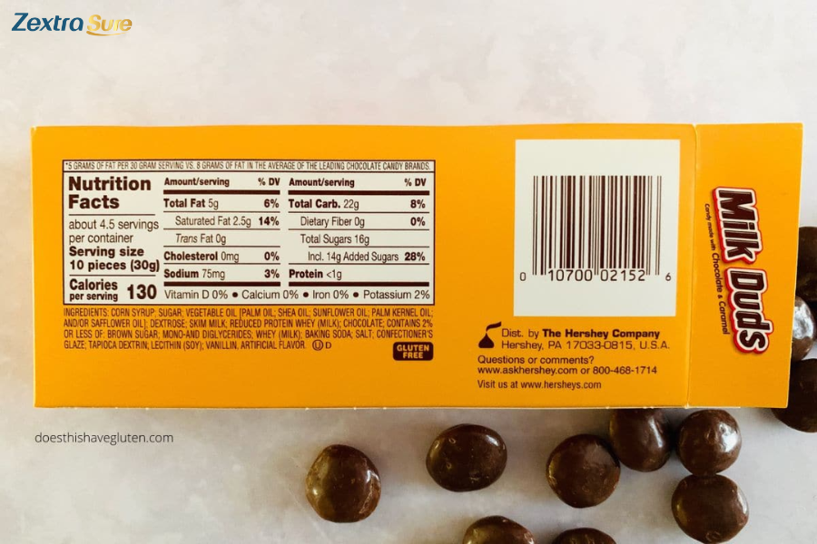 Milk Duds ingredients